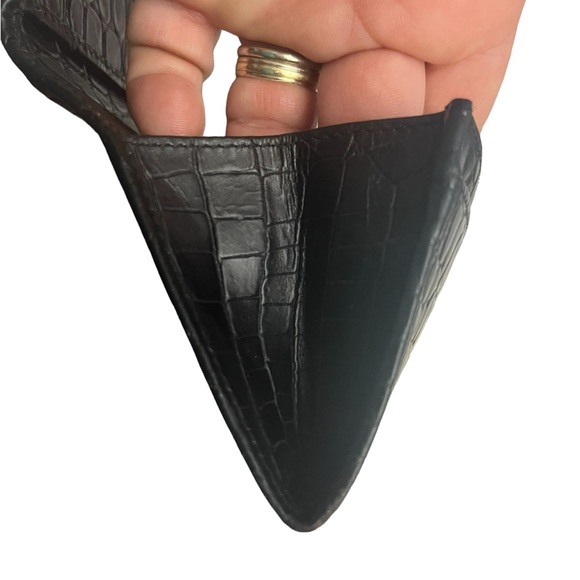 SALVATORE FERRAGAMO PURSE VARA EMBOSSING LEATHER BLACK WOMEN - Picture 5 of 12